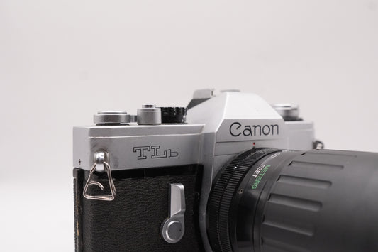 Canon TLb + Vivitar 28–210 mm