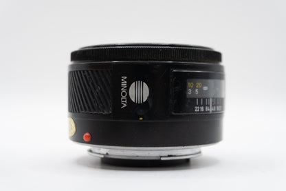 Minolta AF 50mm f/1.7 (22) | Montura A / Maxxum | Ø49mm