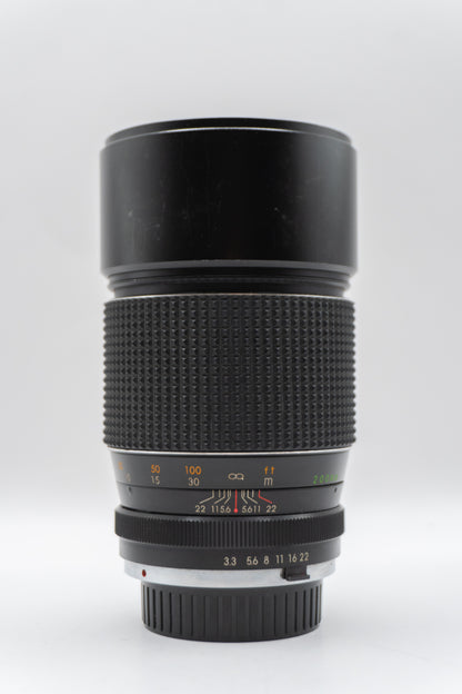 Lente JCPenney 200mm f/3.3 | Telefoto Vintage | Multi-Coated | Ø67mm