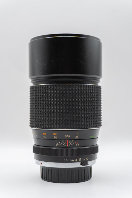 Lente JCPenney 200mm f/3.3 | Telefoto Vintage | Multi-Coated | Ø67mm